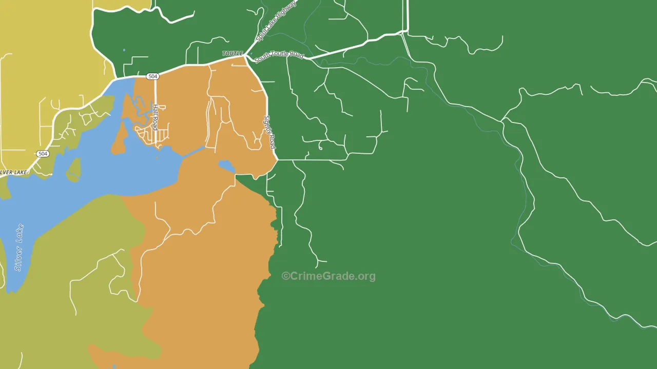 Sightly, WA Map of Robbery Rates