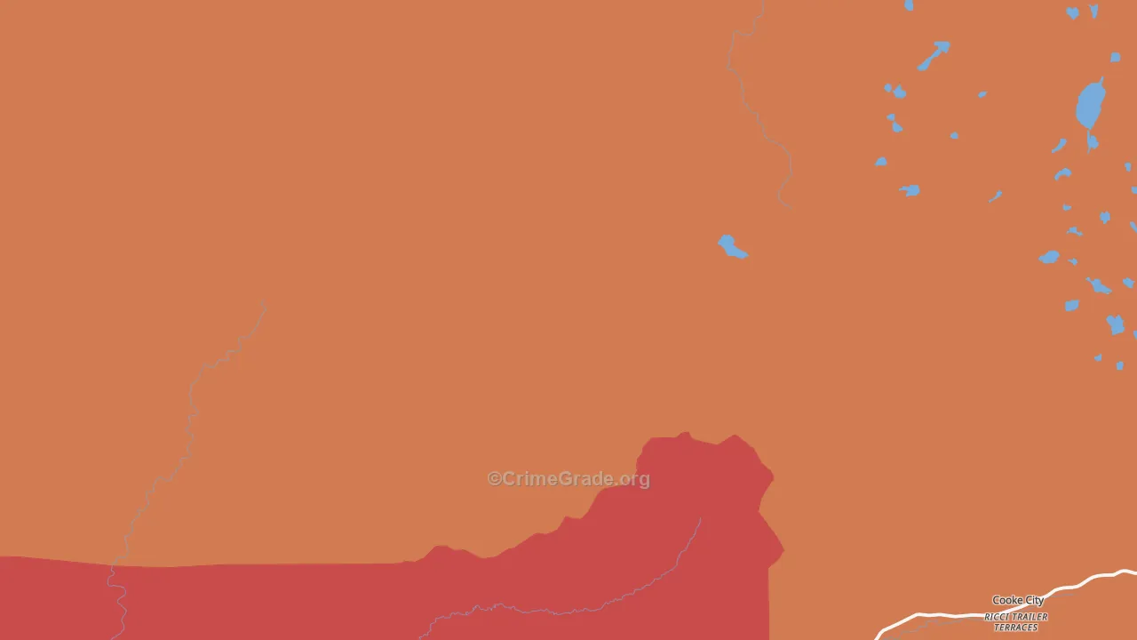 Silver Gate, MT Map of Robbery Rates