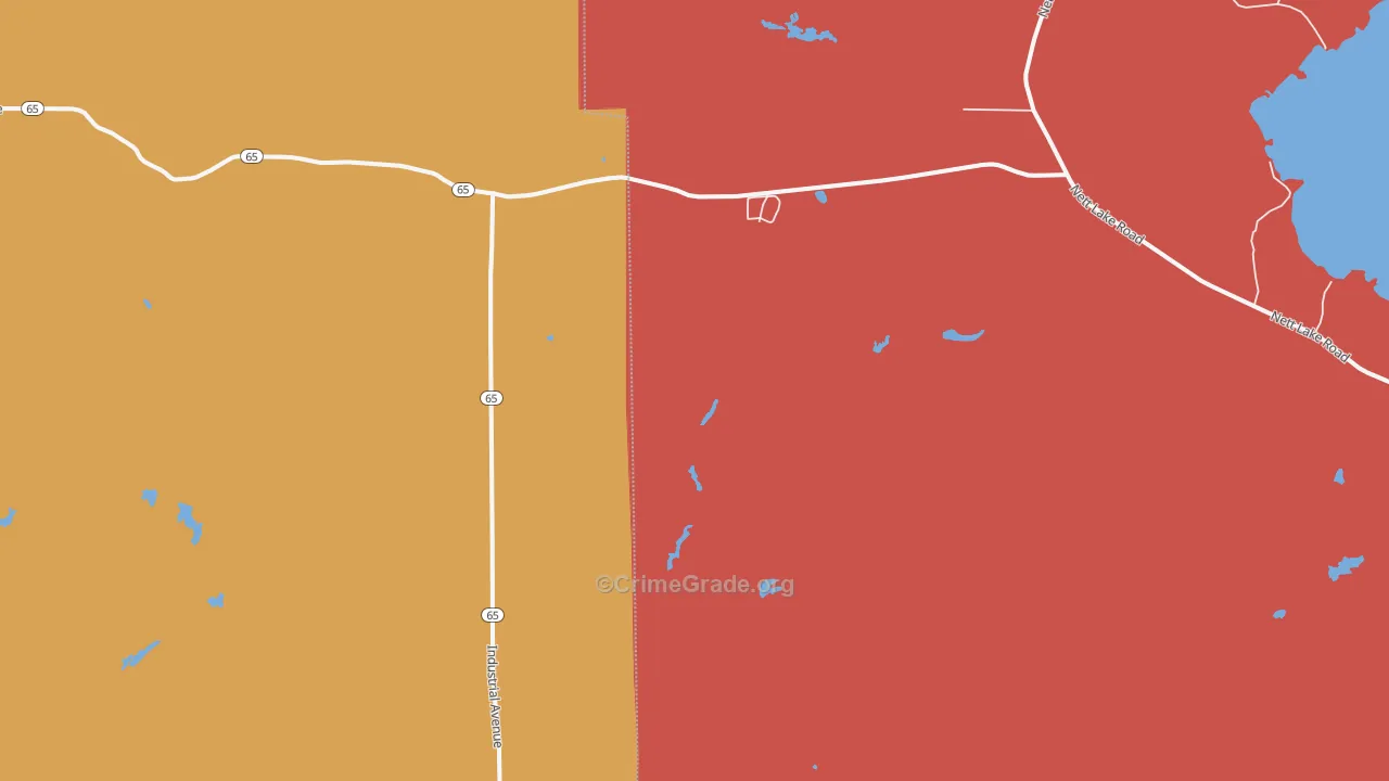 Silverdale, MN Map of Robbery Rates