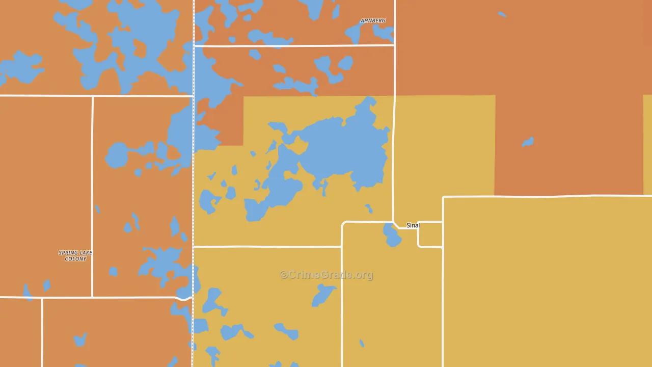 Sinai, SD Map of Robbery Rates