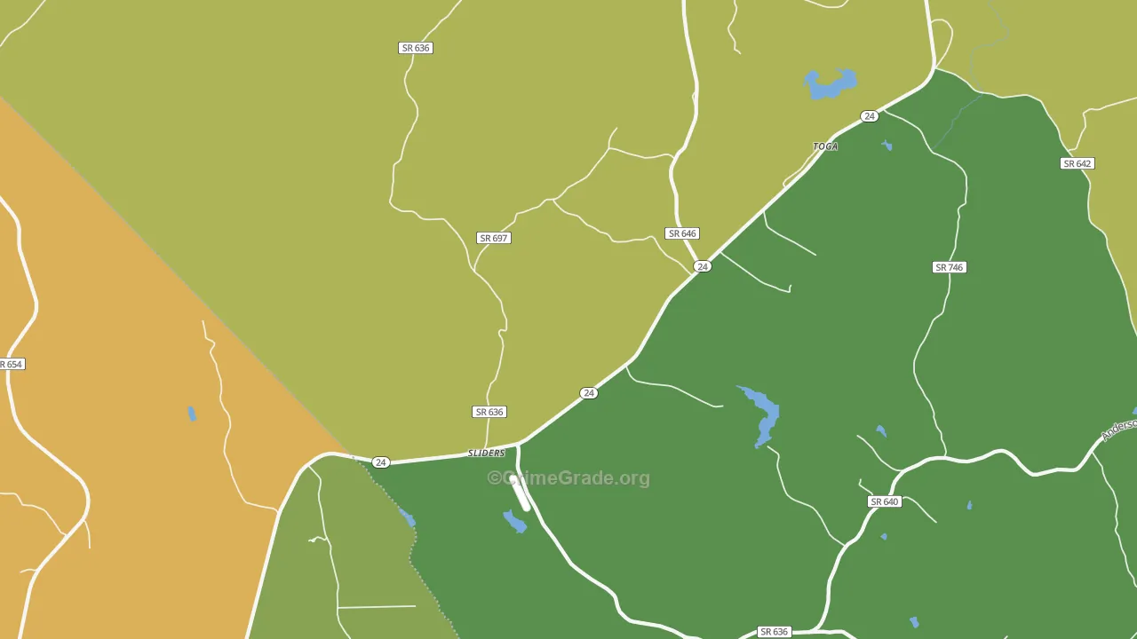 Sliders, VA Map of Robbery Rates