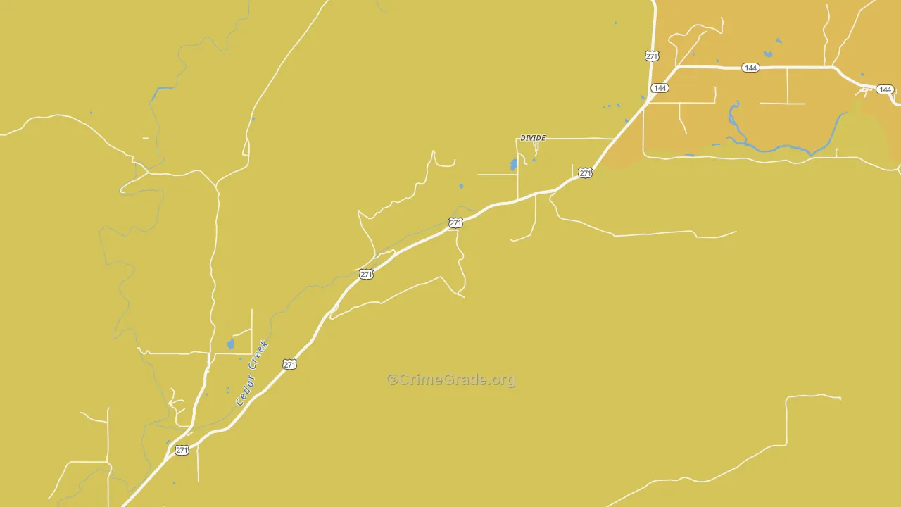 Snow, OK Map of Robbery Rates