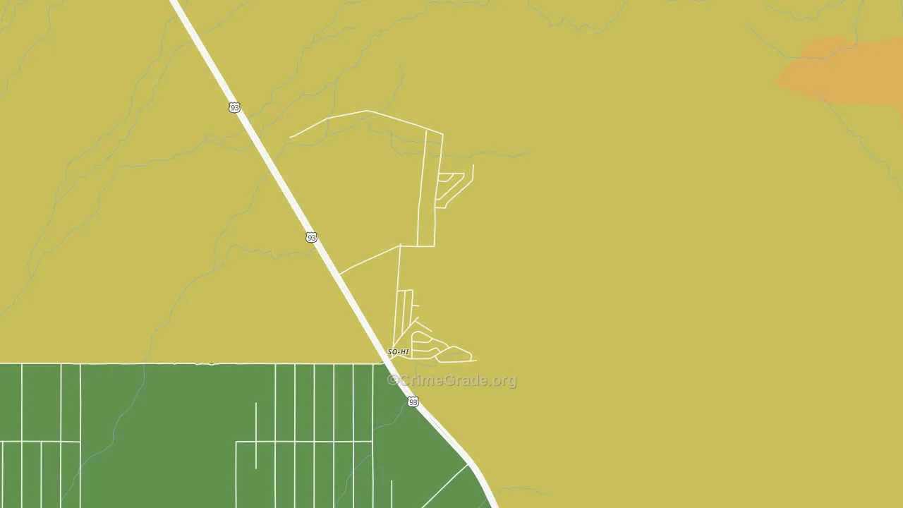 So-Hi, AZ Map of Robbery Rates