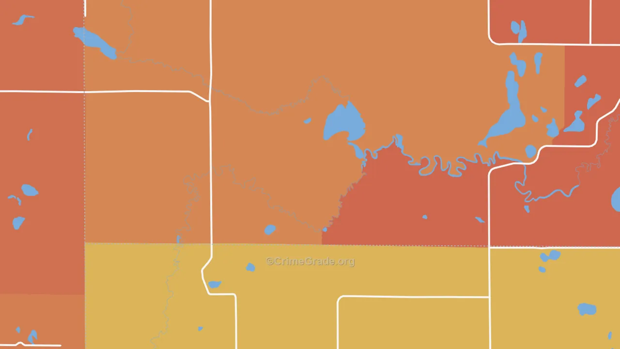 Solway, MN Map of Robbery Rates