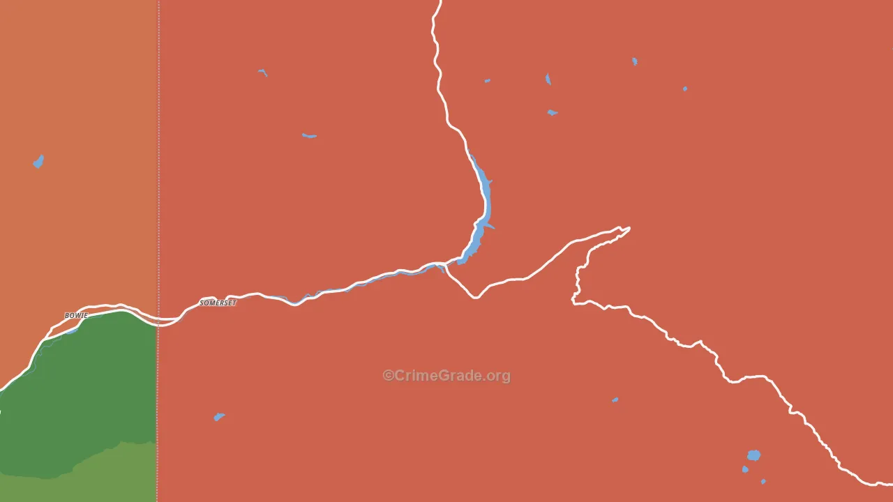 Somerset, CO Map of Robbery Rates
