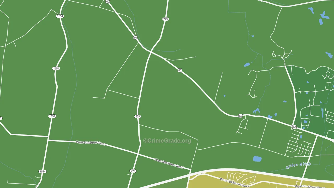 Sorgho, KY Map of Robbery Rates