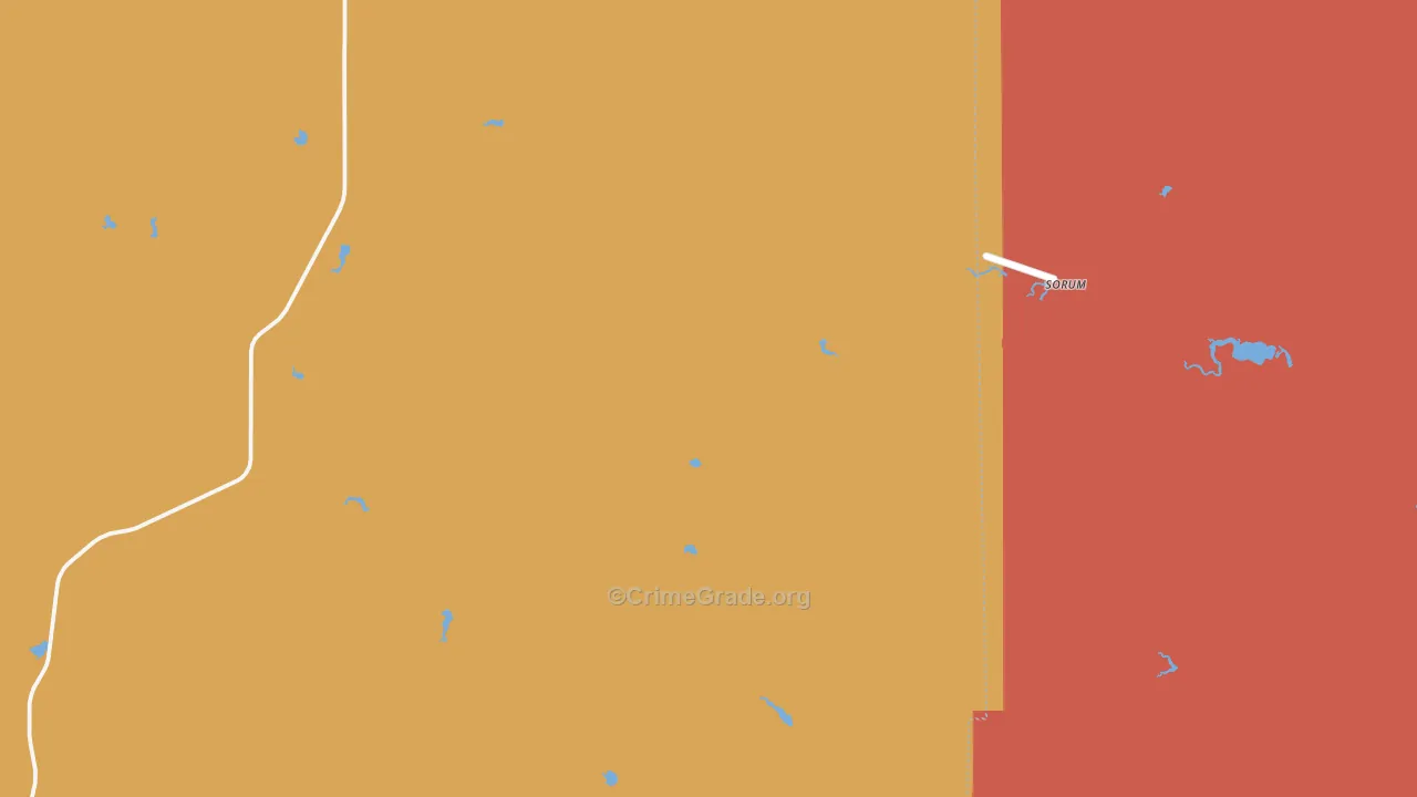 Sorum, SD Map of Robbery Rates
