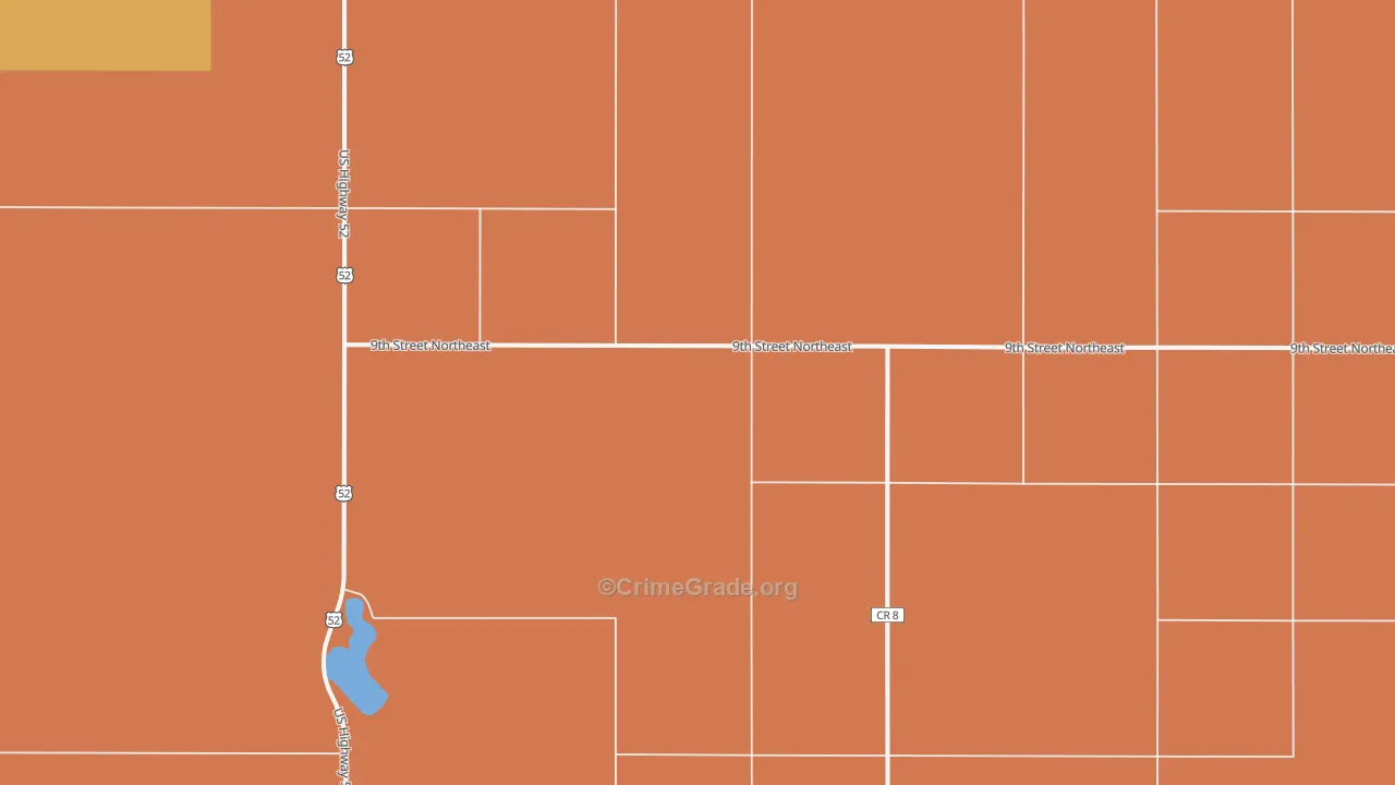 South Cottonwood, ND Map of Robbery Rates