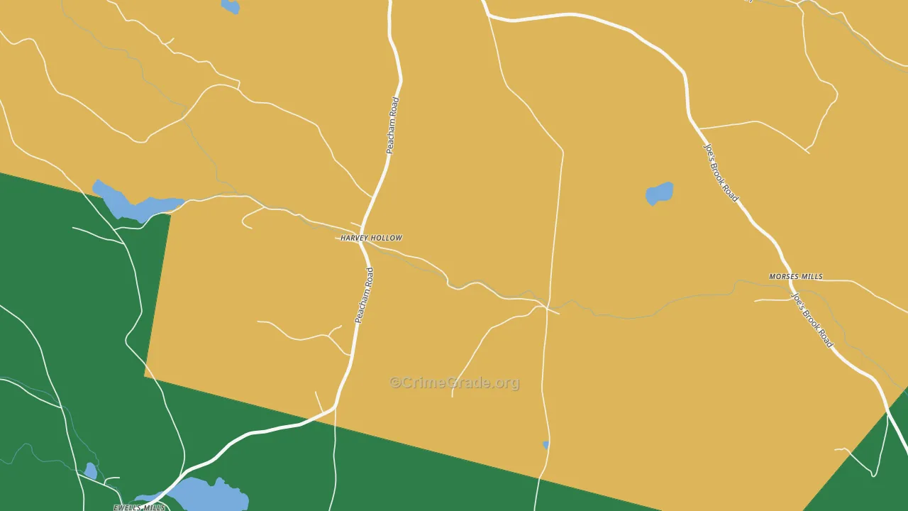 South Danville, VT Map of Robbery Rates
