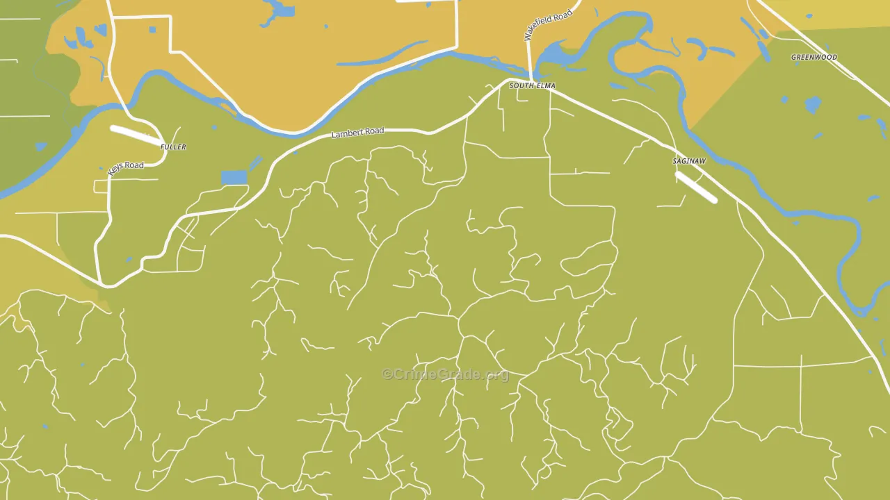 South Elma, WA Map of Robbery Rates
