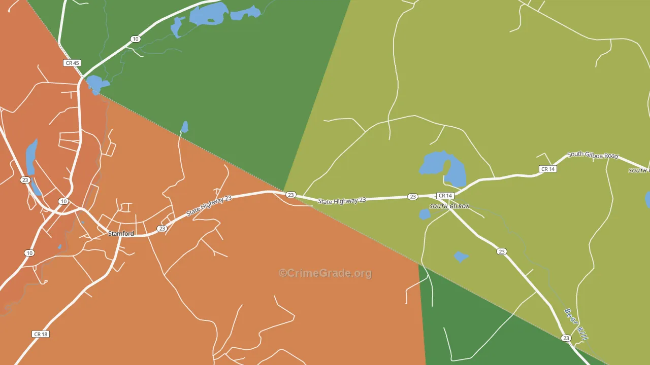South Jefferson, NY Map of Robbery Rates