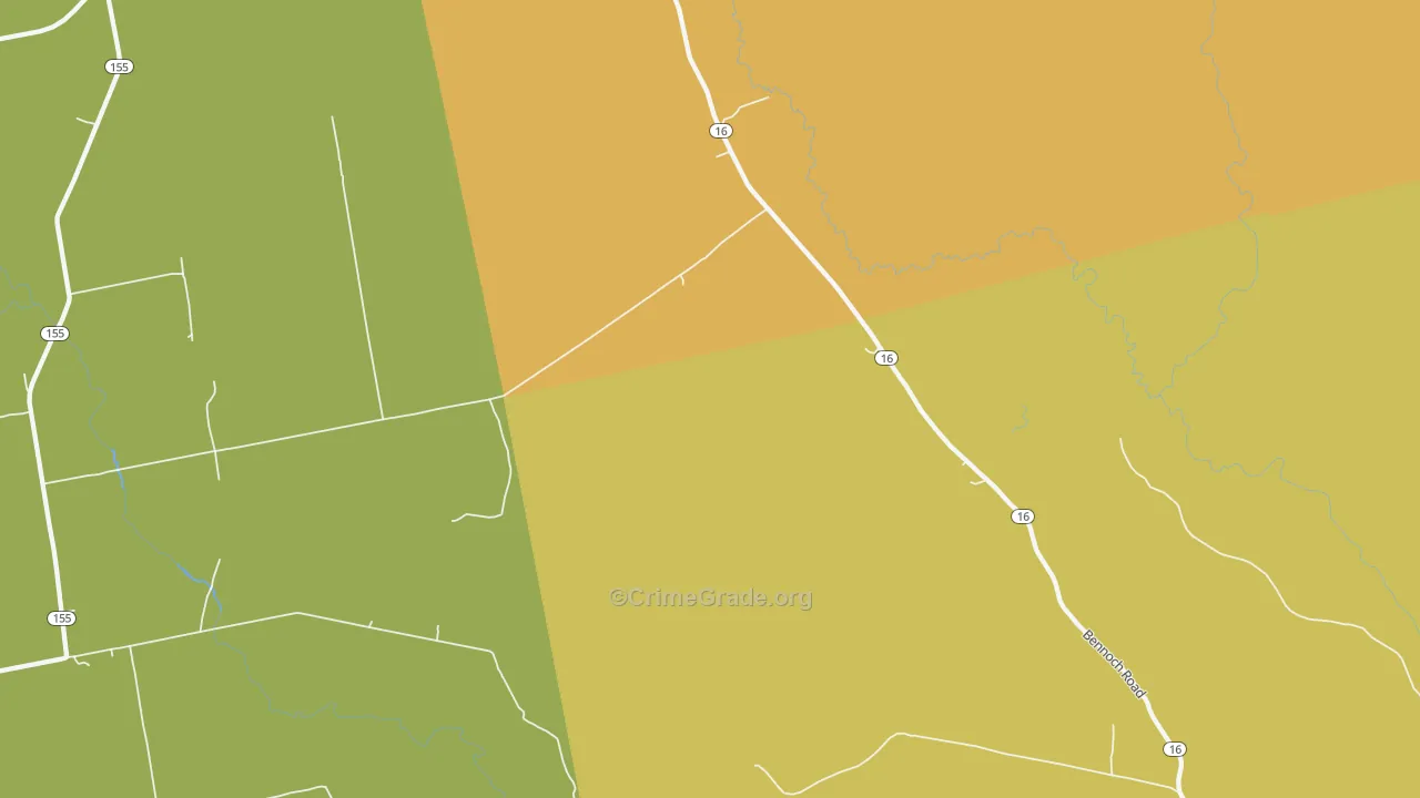South Lagrange, ME Map of Robbery Rates