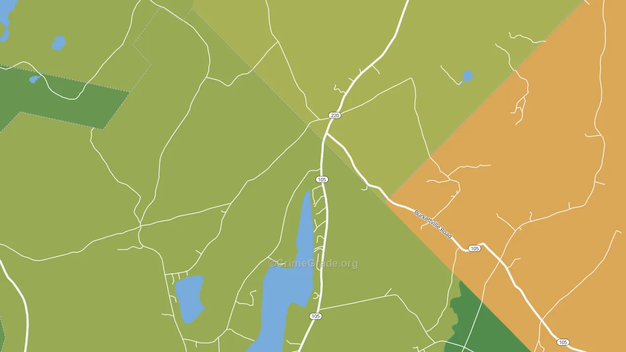 South Liberty, ME Map of Robbery Rates