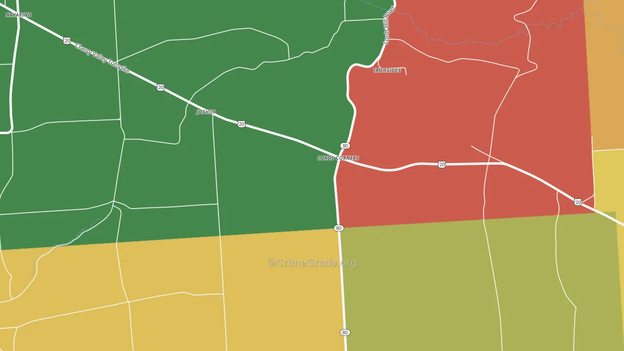 South Onondaga, NY Map of Robbery Rates