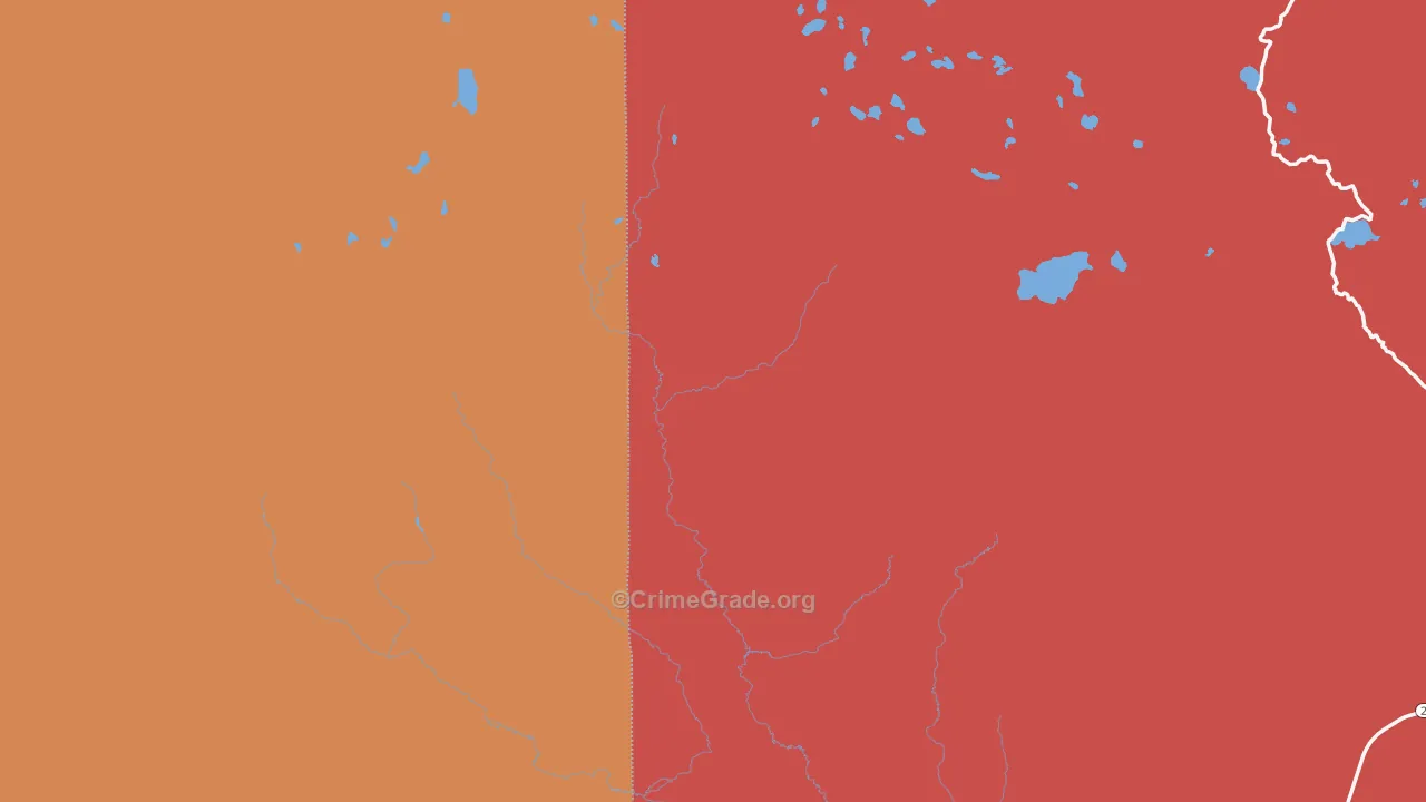 South Pass City, WY Map of Robbery Rates