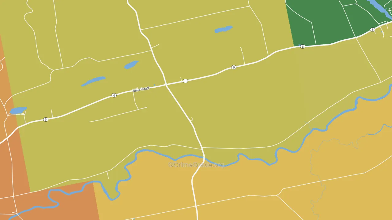 South Sebec, ME Map of Robbery Rates