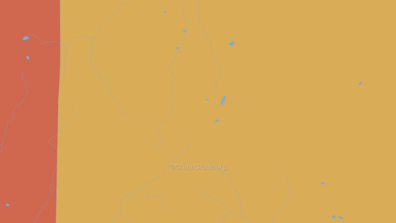 Spar City, CO Map of Robbery Rates