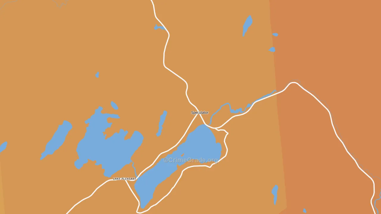 Speculator, NY Map of Robbery Rates
