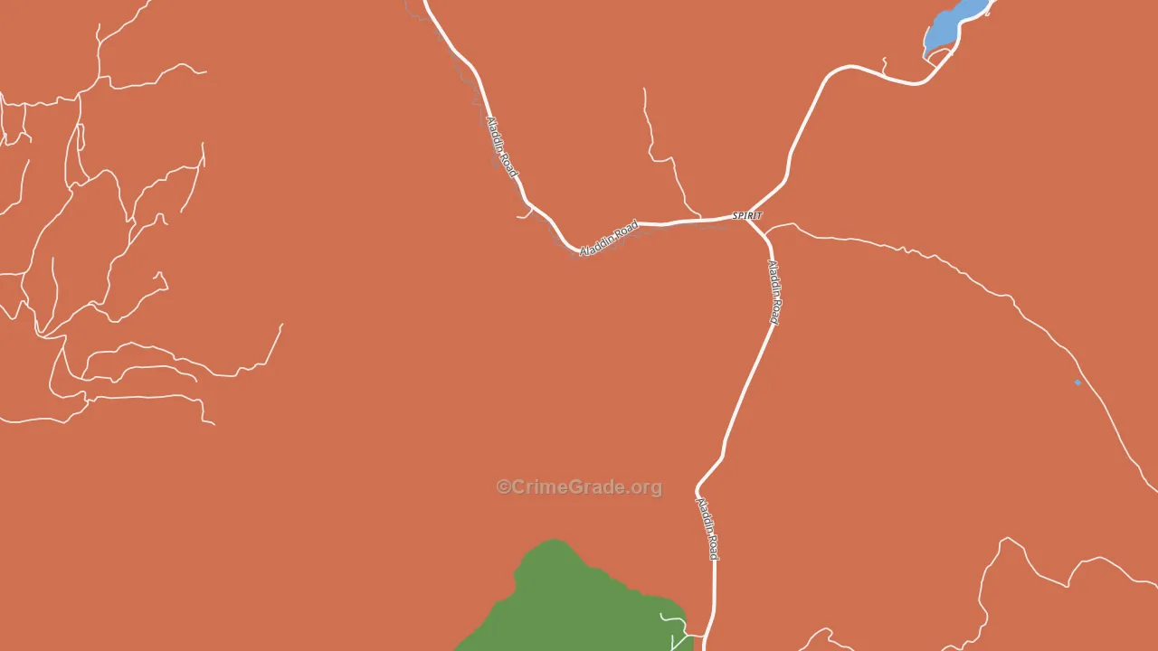 Spirit, WA Map of Robbery Rates