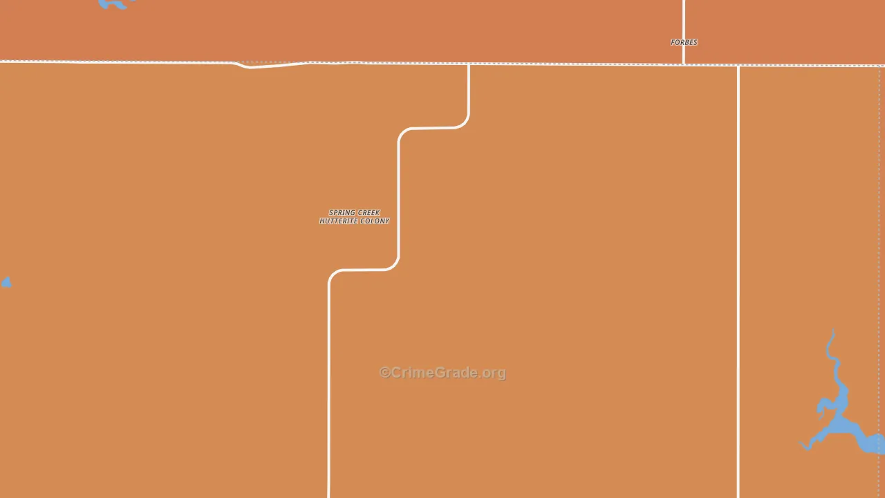 Spring Creek Colony, SD Map of Robbery Rates