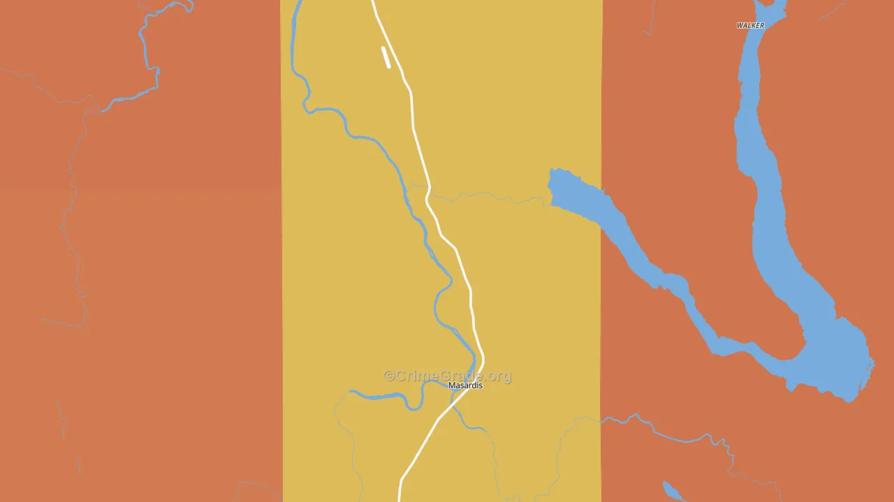Squapan, ME Map of Robbery Rates