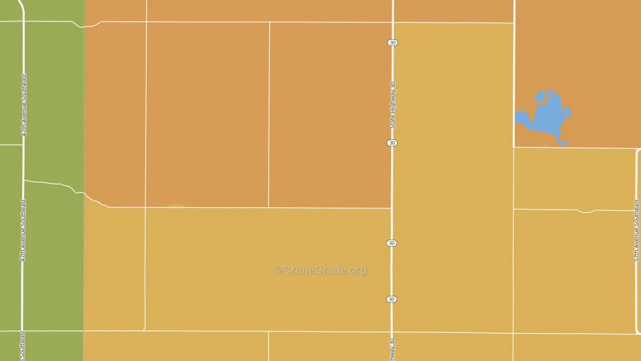 St. Paul, ND Map of Robbery Rates