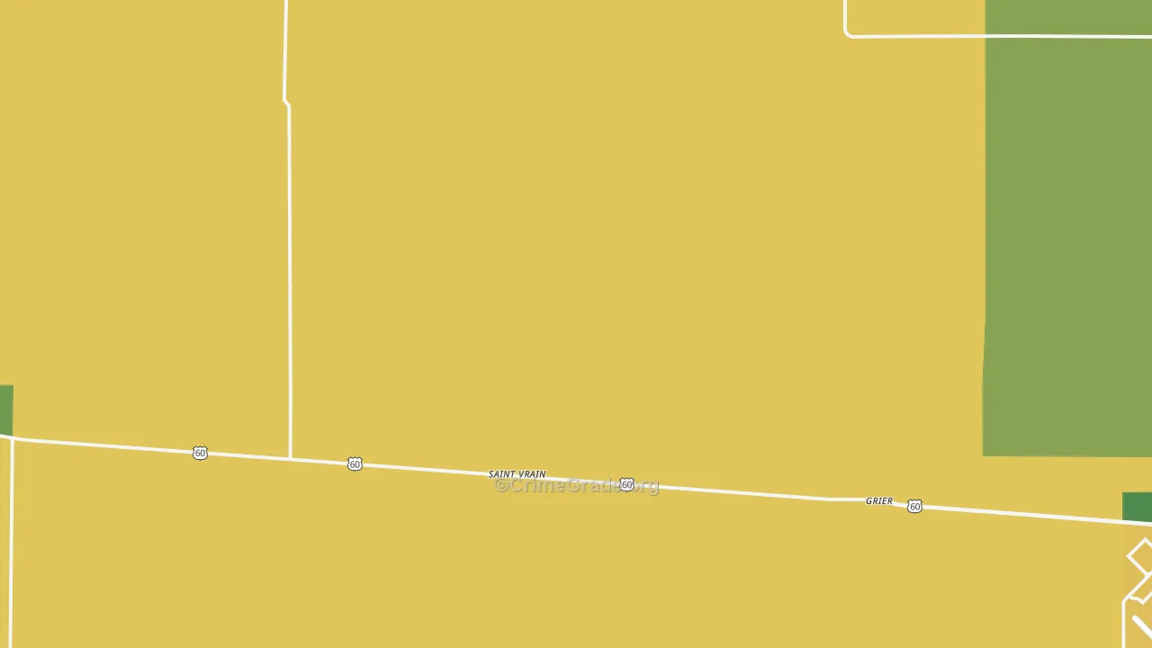 St. Vrain, NM Map of Robbery Rates