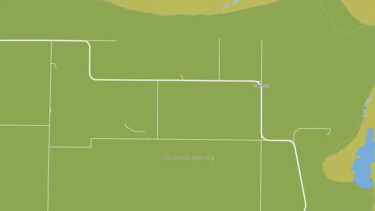 Stanfield, TX Map of Robbery Rates