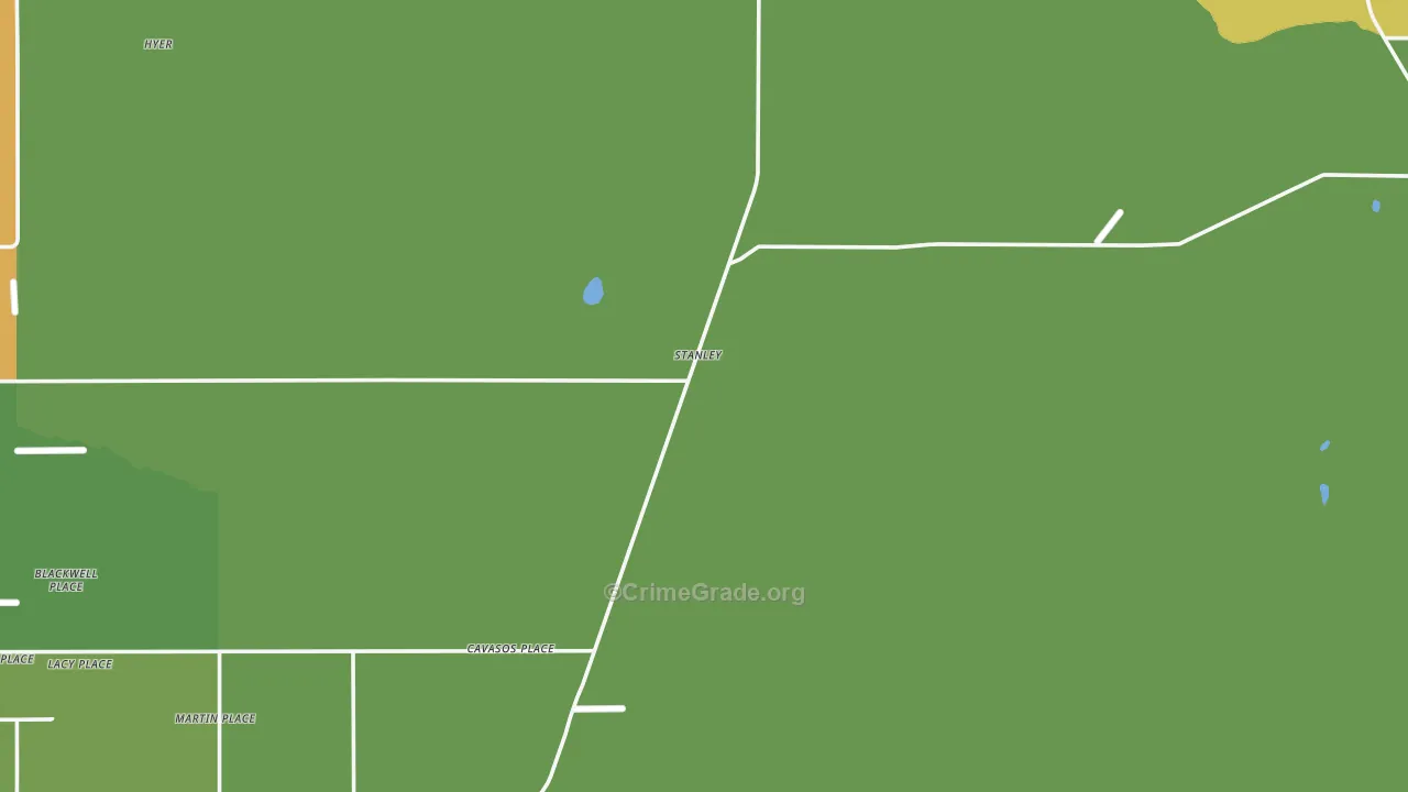 Stanley, NM Map of Robbery Rates