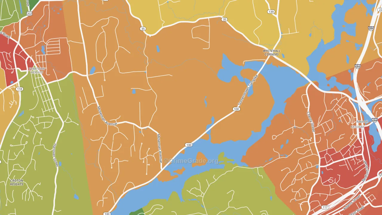 Stanwood, NY Map of Robbery Rates