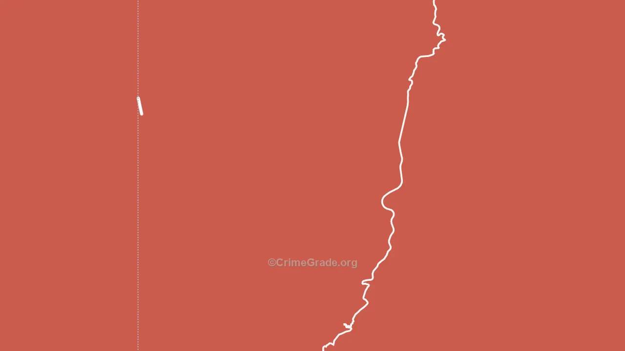 Stargo, AZ Map of Robbery Rates