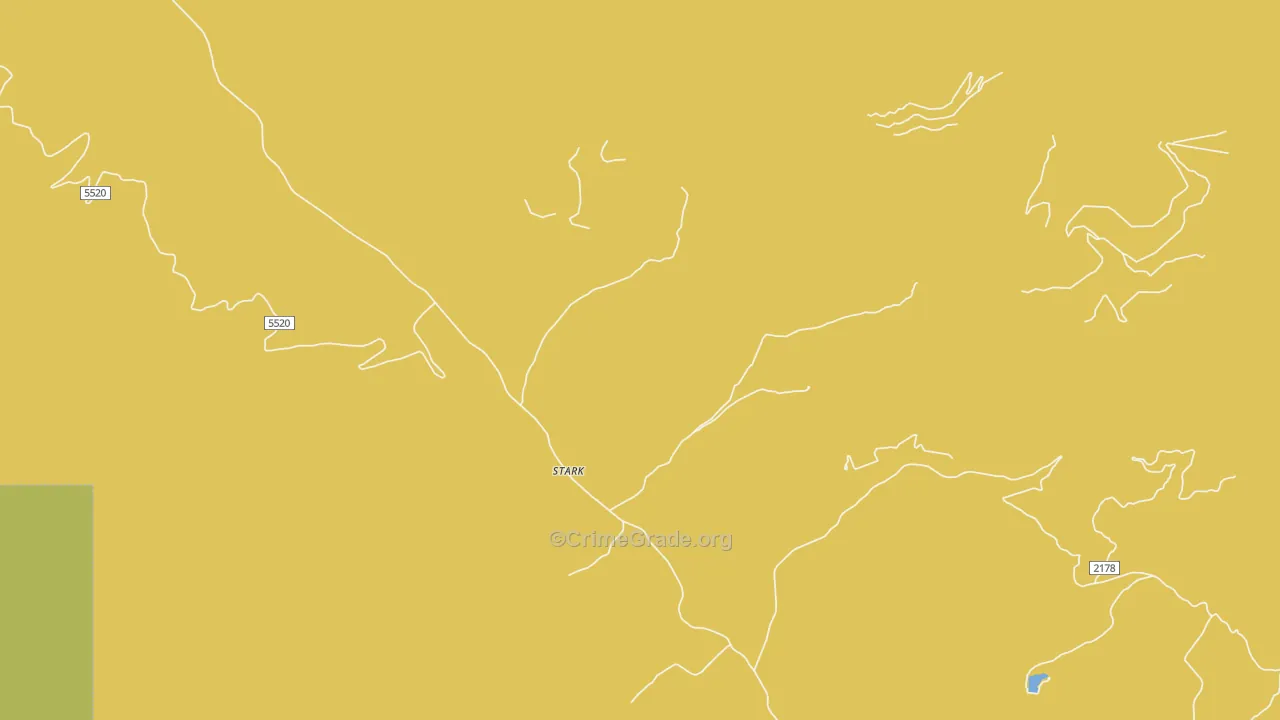 Stark, MT Map of Robbery Rates