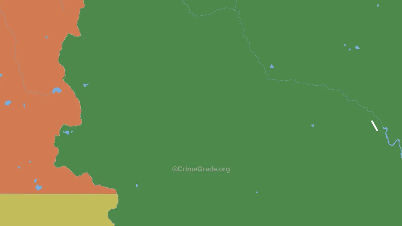 Stehekin, WA Map of Robbery Rates
