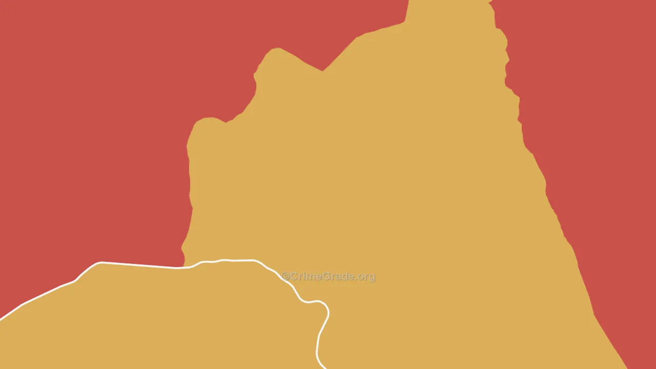 Steptoe, NV Map of Robbery Rates