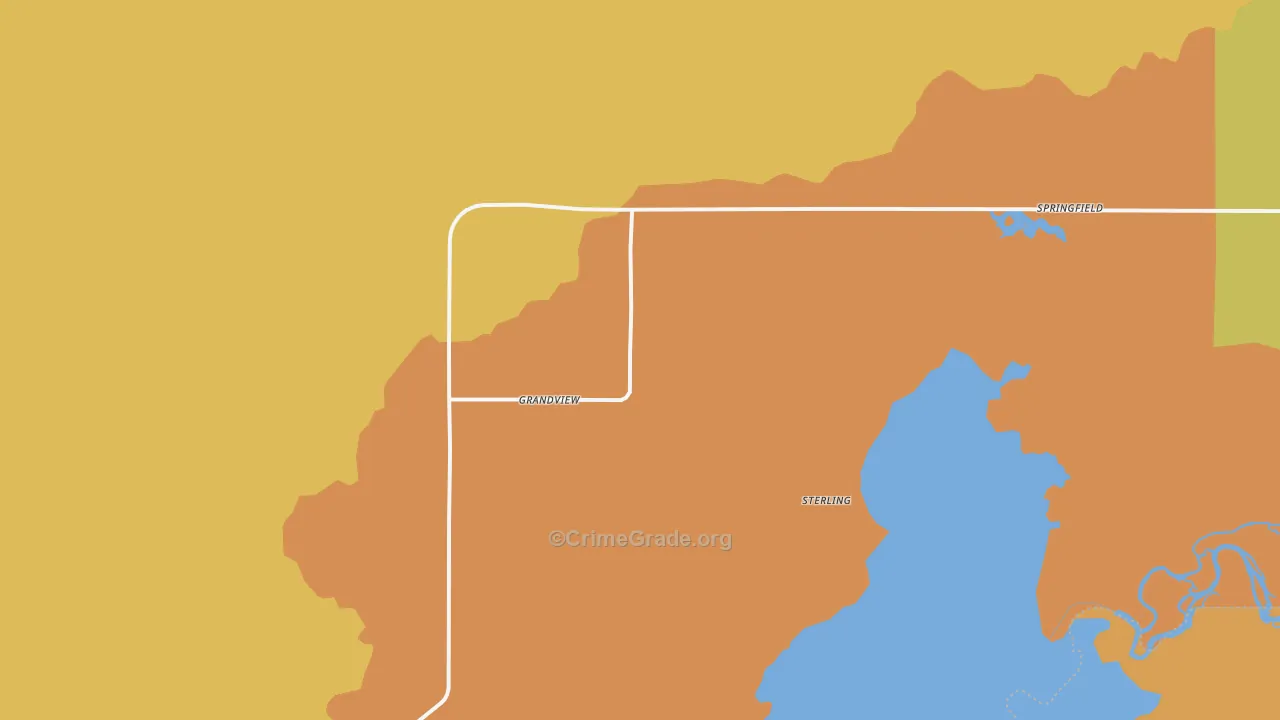 Sterling, ID Map of Robbery Rates