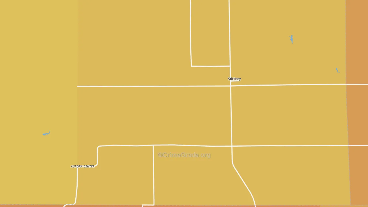 Stickney, SD Map of Robbery Rates