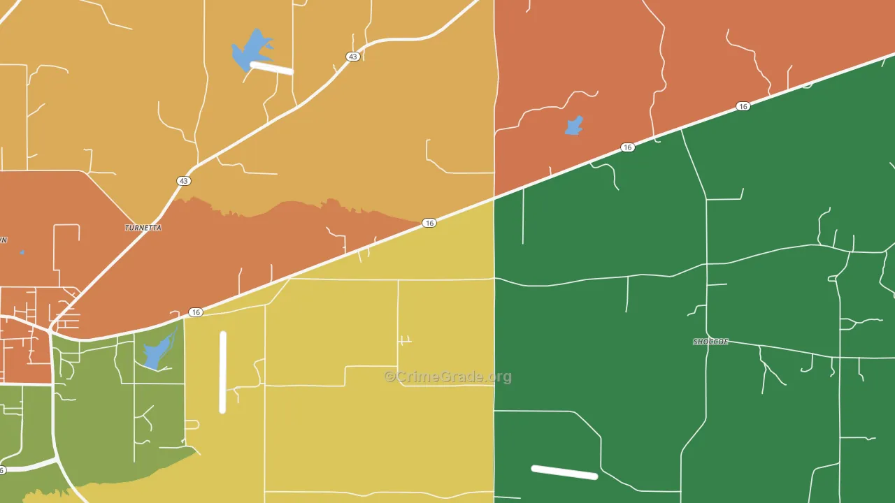 Stokes, MS Map of Robbery Rates