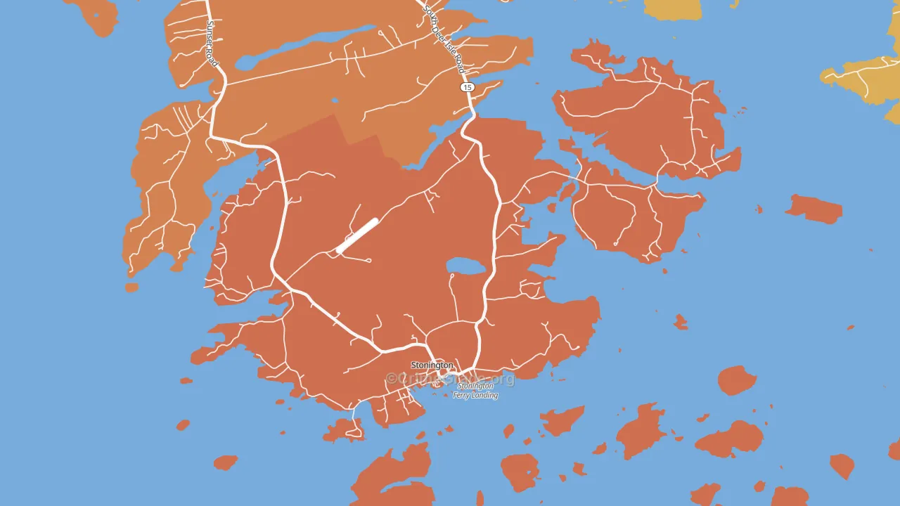 Stonington, ME Map of Robbery Rates