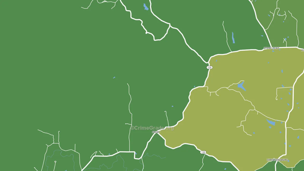 Story, IN Map of Robbery Rates