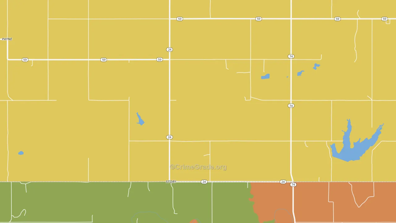 Story, OK Map of Robbery Rates