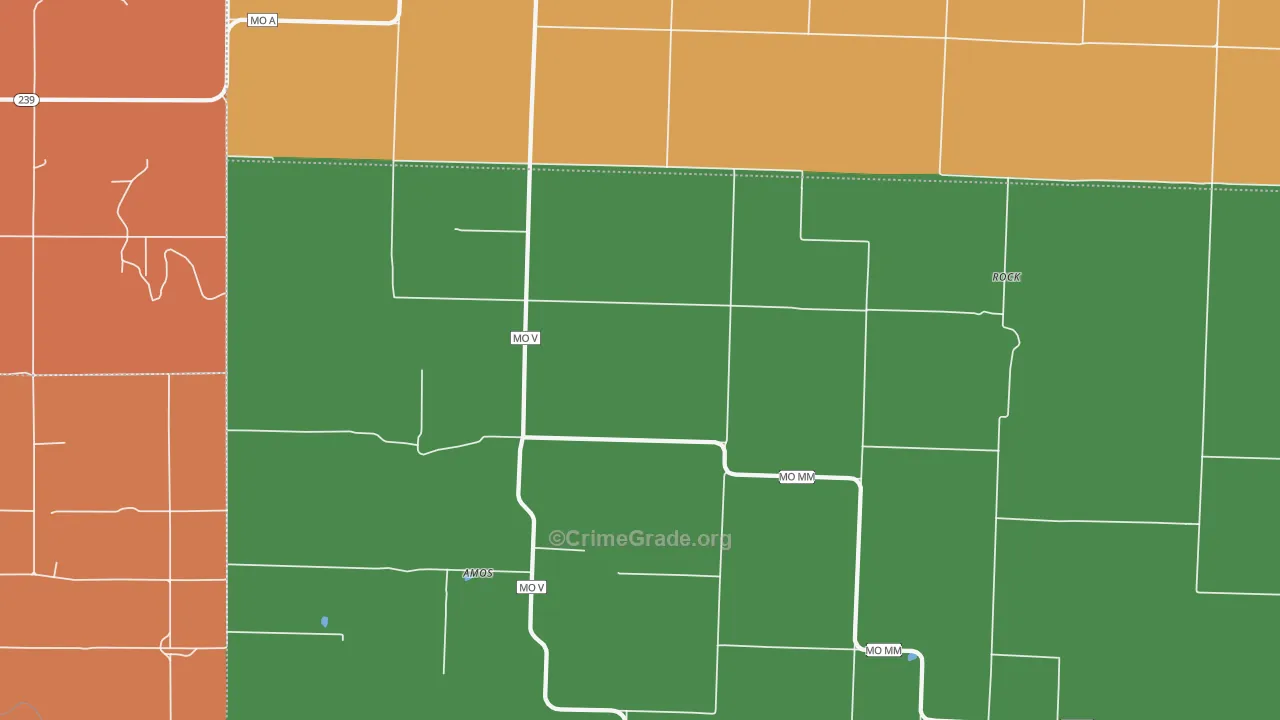 Stotesbury, MO Map of Robbery Rates