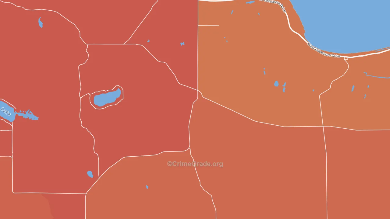 Strongs, MI Map of Robbery Rates