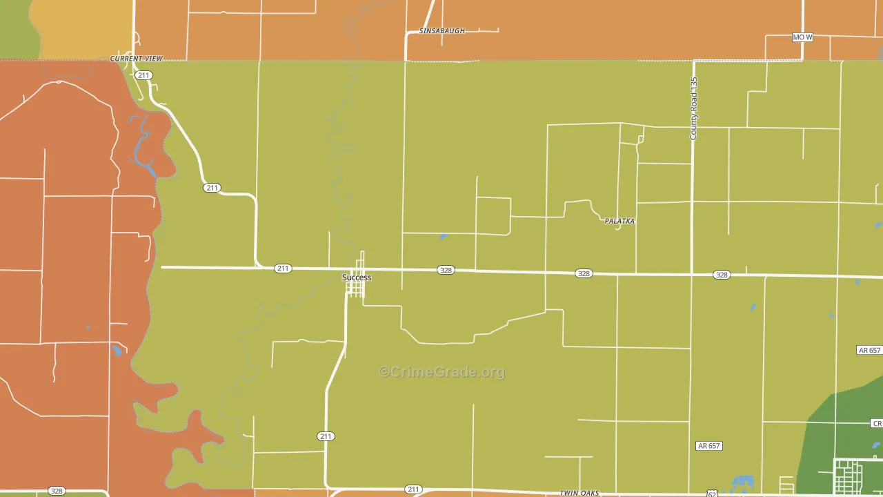 Success, AR Map of Robbery Rates