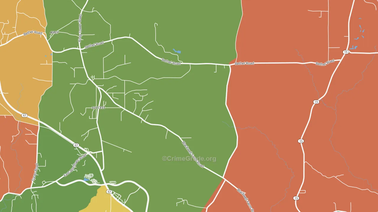 Success, MS Map of Robbery Rates