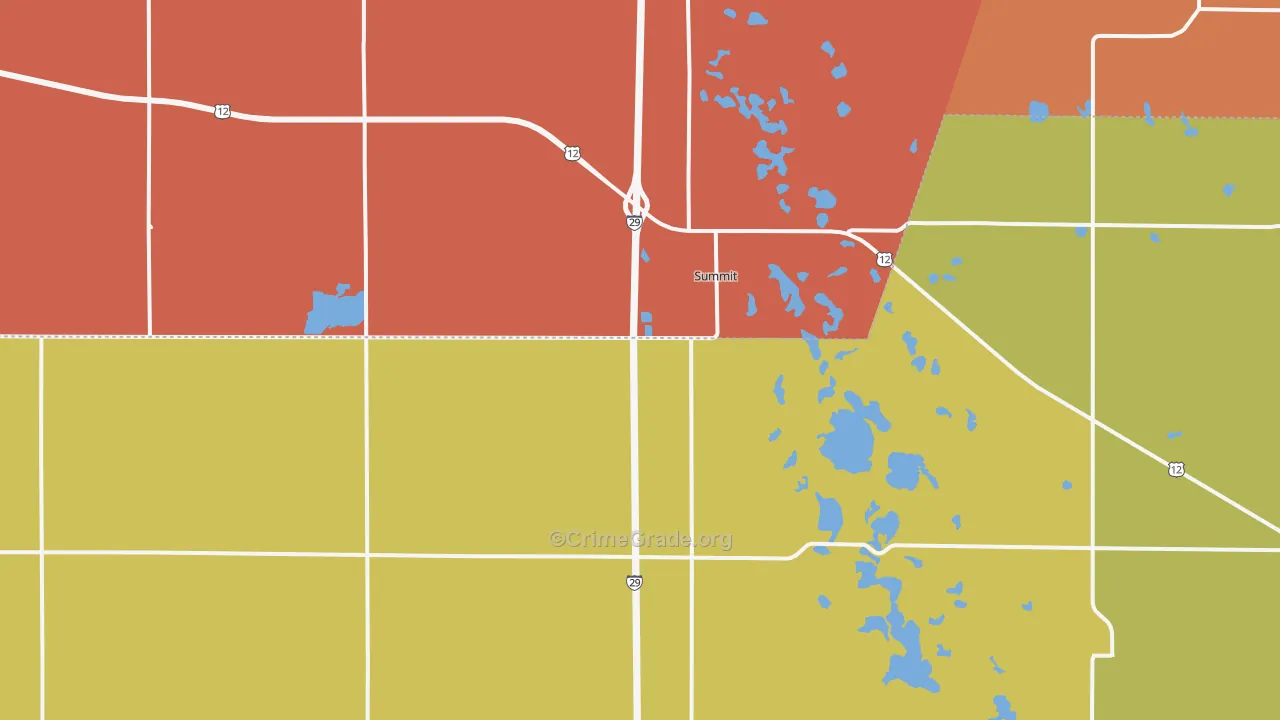 Summit, SD Map of Robbery Rates