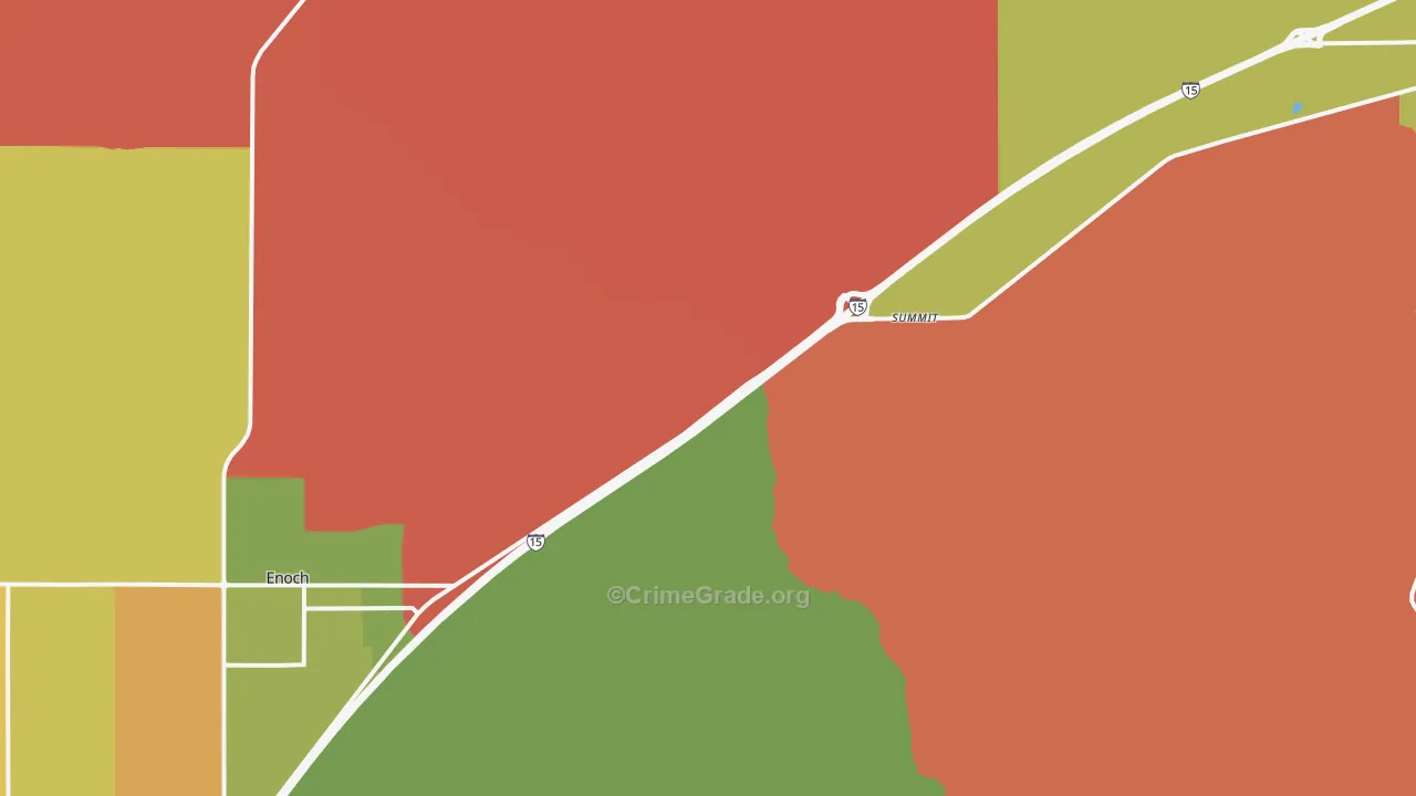 Summit, UT Map of Robbery Rates