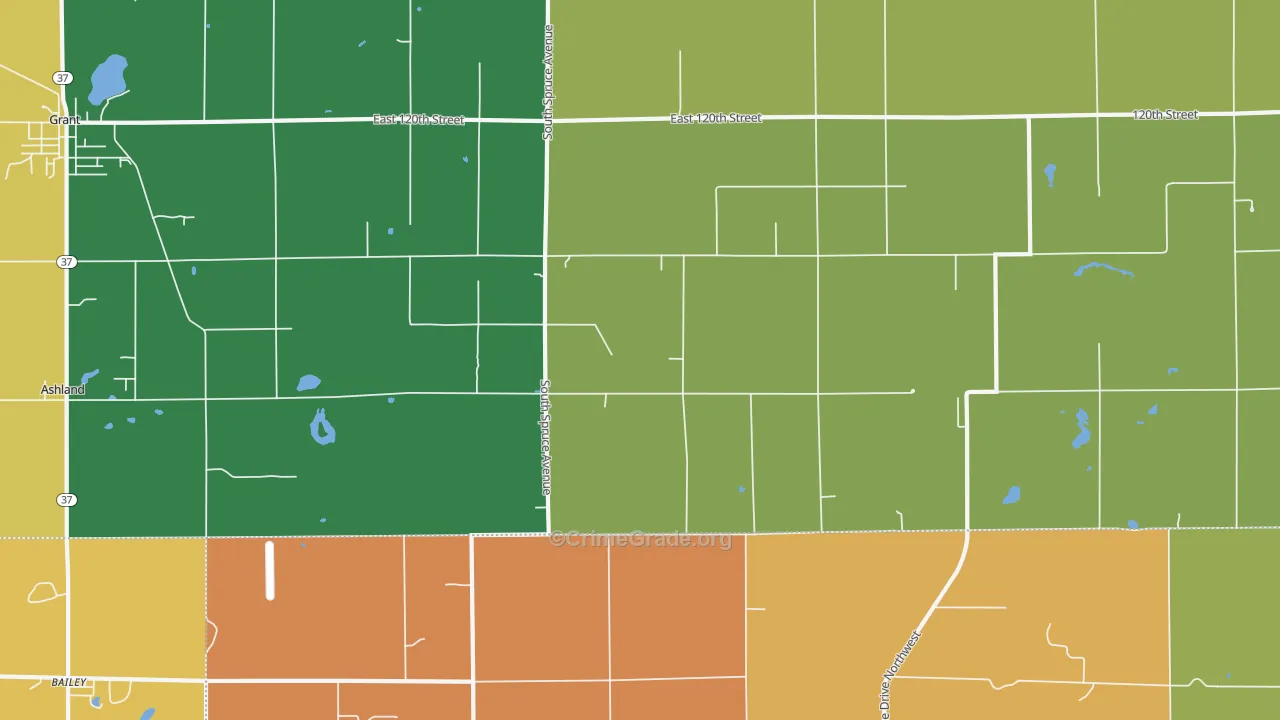 Sun, MI Map of Robbery Rates