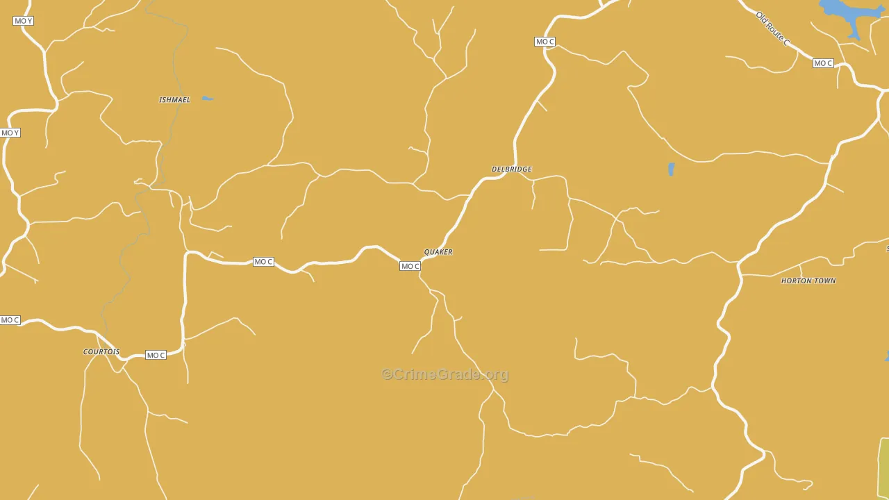 Sunlight, MO Map of Robbery Rates