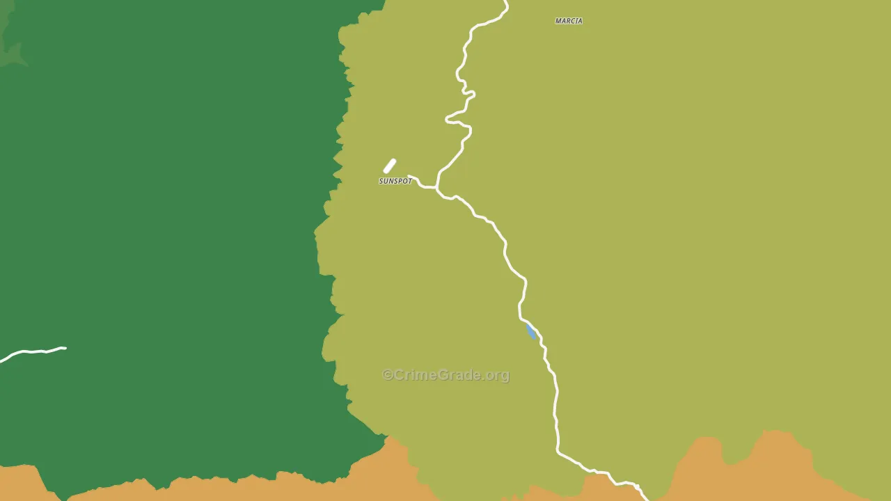 Sunspot, NM Map of Robbery Rates