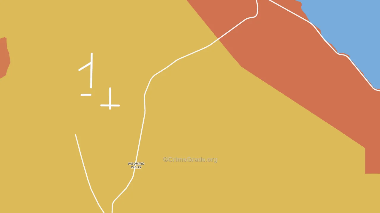 Sutcliffe, NV Map of Robbery Rates
